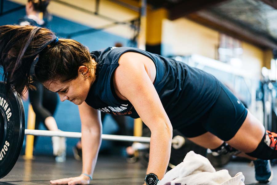 House of Training Whangarei-push ups in gym